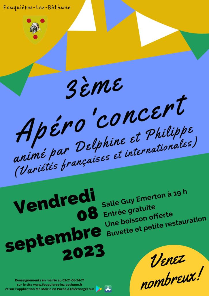 Affiche Apéro'concert 2023