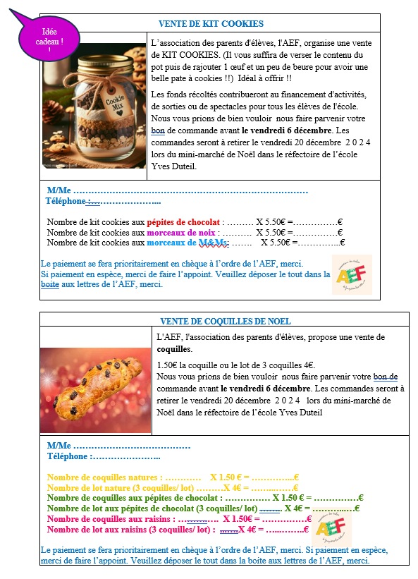 Bon de commande